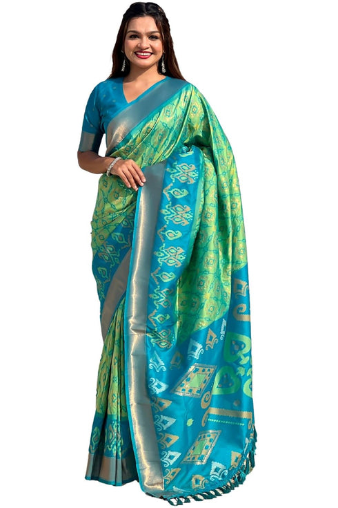 Vasthrlay Kanjivaram Patola Unstitched Ethnic Wear