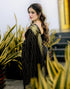 Vasthrlay Banarasi Jacquard Unstitched Dark Green Saree