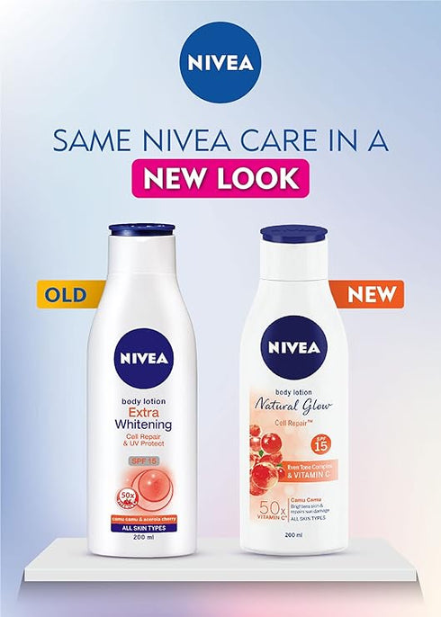 Nivea Body Lotion Natural Glow Cell Repair