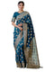 Vasthrlay Womens Weaving Tassels Unstitched Mustard Saree