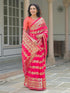 Vasthrlay Georgette Printed Unstitched Orange Saree