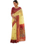 Vasthrlay Womens Printed Unstitched Olive Green Saree