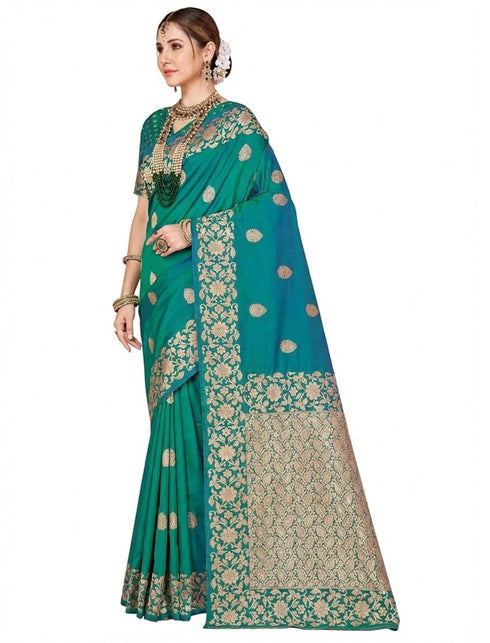 Vasthrlay Women's Kasamiri Designer Unstitched Saree