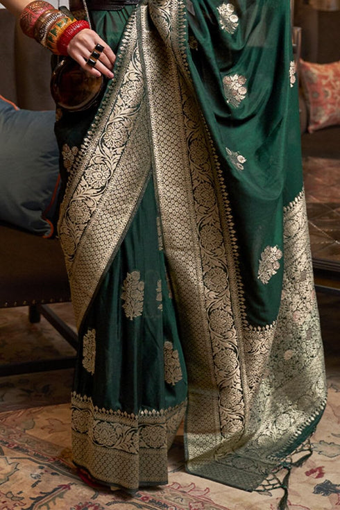 Vasthrlay Banarasi Unstitched Saree
