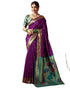 Vasthrlay Womens Paithani Unstitched Pink Saree