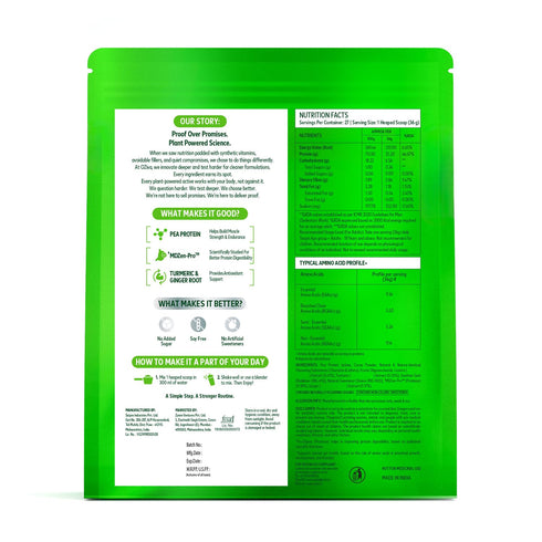 OZiva Plant Protein + Pro-Digest | Supports Muscle Recovery & Gut Health