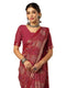 Vasthrlay Georgette Bandhani Unstitched Pink Saree