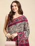 Vasthrlay Cotton Printed Mulmul Black Saree