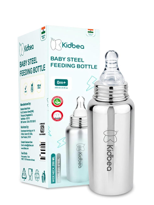 Kidbea Steel Baby Feeding Bottle