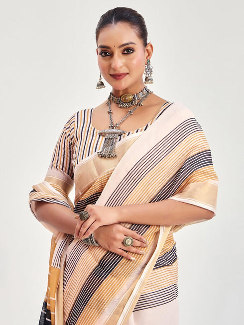 Vasthrlay Printed Unstitched Blouse Ethnic Wear