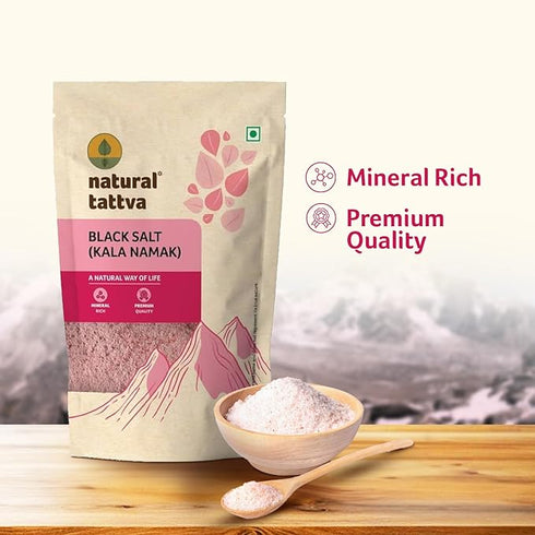 Organic Tattva - Natural Black Salt 500 Gram