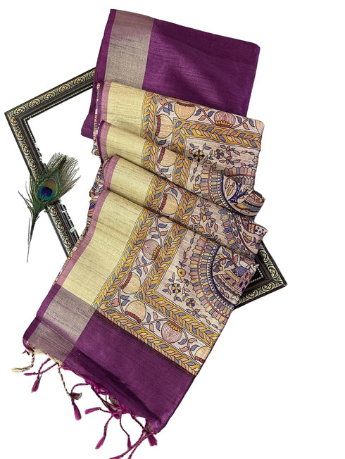 Vasthrlay Tussar Saree Bordar