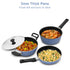 Hawkins Quik Nonstick Induction 4 Piece Cookware Set of Deep Kadhai