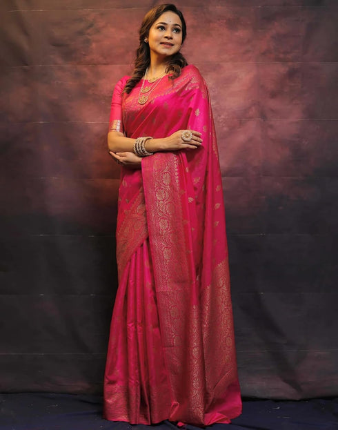 Vasthrlay Banarasi Kanjivaram Unstitched Teal Saree