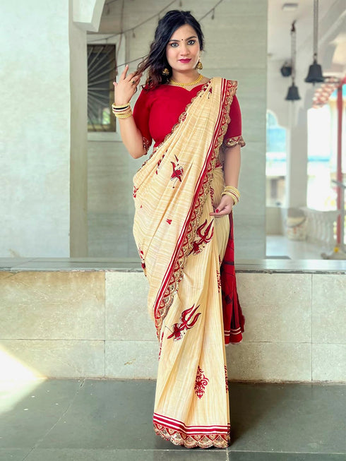 Vasthrlay Printed Unstitched Smc Ethnic Wear