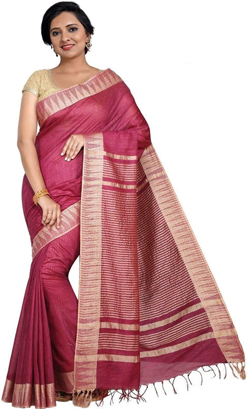 Vasthrlay Handloom Bhagalpuri Blouse Maroon