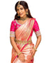 Vasthrlay Womens Weaving Unstitched Cream Saree