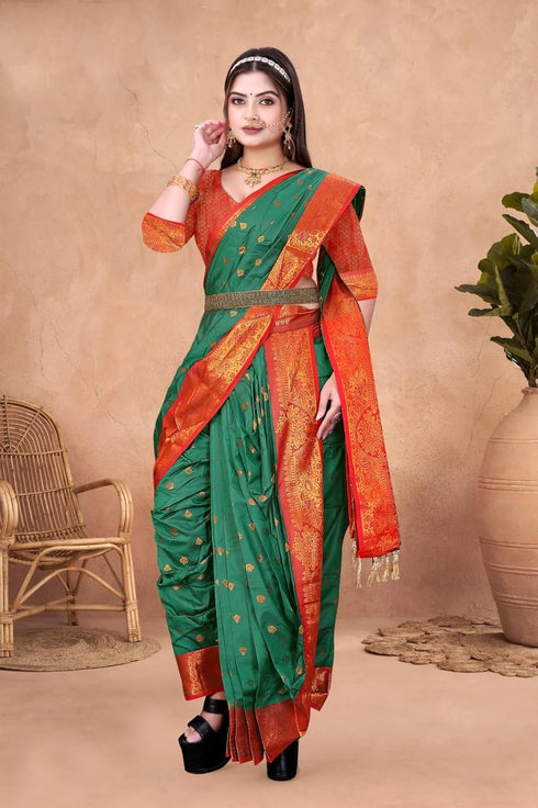 Vasthrlay Paishvai Maharashtrian Contrast Traditional