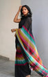 Vasthrlay Black Unstitched Saree