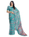 Vasthrlay Georgette Printed Unstitched Multicolor Saree