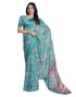 Vasthrlay Georgette Printed Unstitched Multicolor Saree