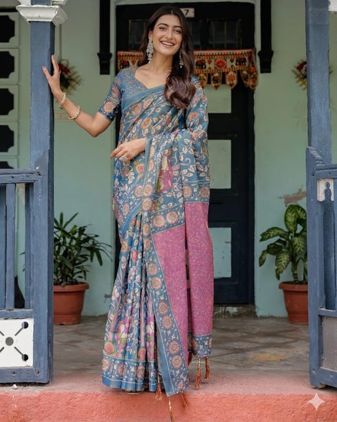 Vasthrlay Printed Handloom Unstitched