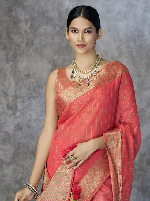 Vasthrlay Women's Cotton Unstitched Skin Friendly Saree