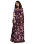 Vasthrlay Womens Printed Unstitched Dark Green Saree