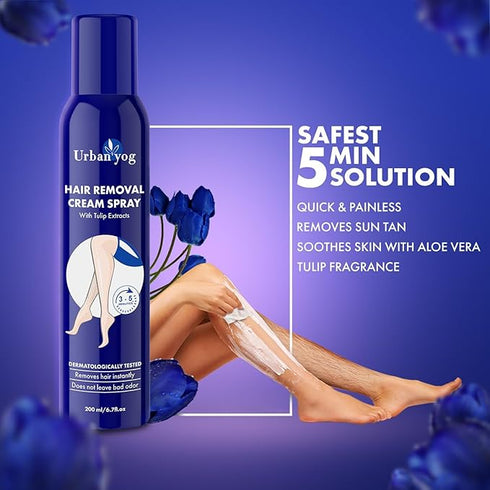 Urban Yog Hair Removal Cream Spray for Women 200ml