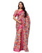 Vasthrlay Womens Printed Unstitched White Saree