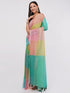 Vasthrlay Multicolor1 Printed Linen Saree With Unstitched Blouse Piece