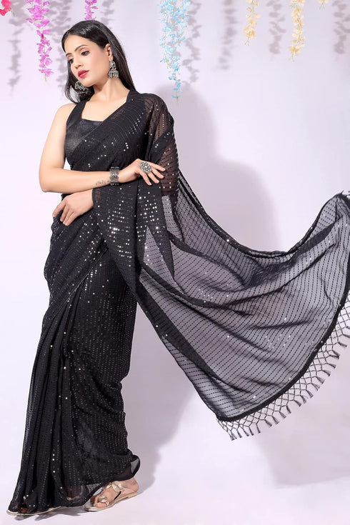 Vasthrlay Georgette Sequence Unstitched