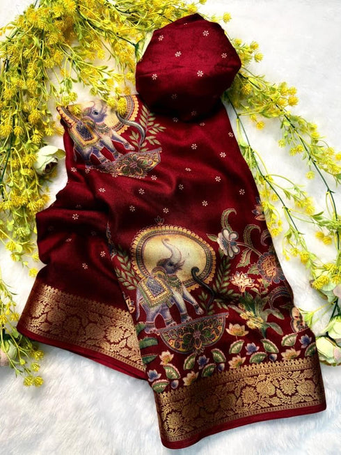 Vasthrlay Cotton Printed Designer Unstitched