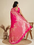 Vasthrlay Kanjivaram Wedding Banarasi Weaving Wine Pink