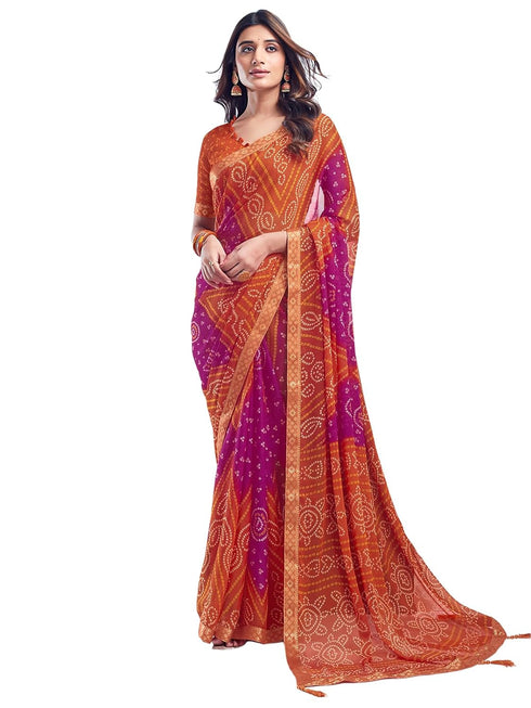Vasthrlay Bandhani Unstitched 3728s2630n Deep Magenta1