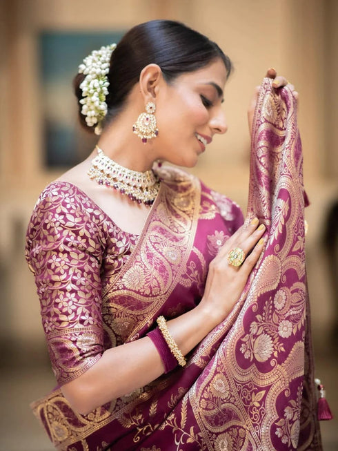 Vasthrlay Banarasi Decorative Traditional Az Ys Nazli Ethnic Wear