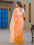 Vasthrlay Embroidery Scalloped Unstitched Turquoise Saree