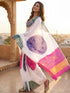 Vasthrlay Chanderi Printed Coffee Saree