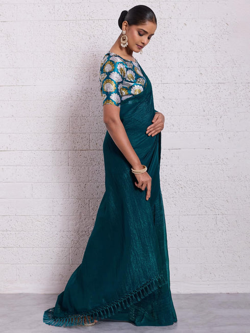 Vasthrlay Unstitched Tassels Latkans Sum Ethnic Wear