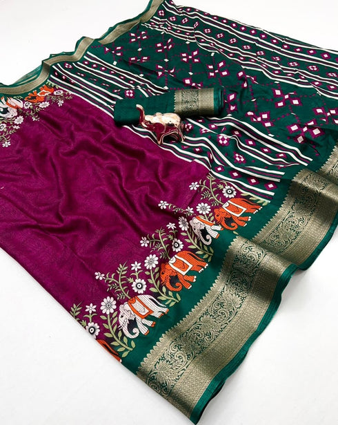 Vasthrlay Tussar Silk Saree