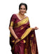 Vasthrlay Banarasi Jacquard Unstitched Beige Saree