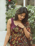 Vasthrlay Maroon Floral Unstitched Breathable