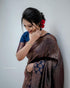 Vasthrlay Banarasi Unstitched Saree