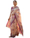 Vasthrlay Banglori Printed Unstitched Peach Saree