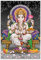 Lord Ganesh Poster 300 GSM Thick Paper| Laminated| Multicolour