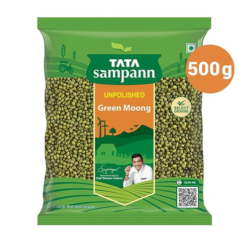 Tata Sampann Unpolished Green Moong Dal (Whole)