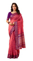 Vasthrlay Orange Jacquard Unstitched Saree