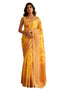 Vasthrlay Yellow Jacquard Floral Saree