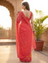 Vasthrlay Printed White Saree