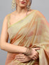 Vasthrlay Gold2 Heavy Zari Woven Silk Ethnic Saree With Red Blouse